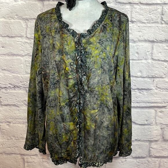 Frivolous batik blouse - Picture 1 of 8